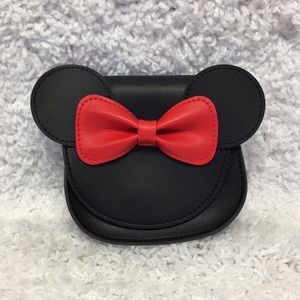 MINI Leather Purse with Red bow